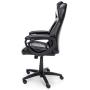 OFM ESS Collection Racing Style SofThread Leather High Back Office Chair, in Black (ESS-6060) OFM ESS Collection Racing Style SofThread Leather High Back Office Chair, in Black (ESS-6060)