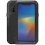 LOVE MEI for iPhone 11 Pro Max Case, Heavy Duty Full Body Sturdy Hard Shockproof Dirtproof Anti-Scratch Hybrid Aluminum Metal Silicone Case with Tempered Glass Cover for iPhone 11 Pro Max (Black)