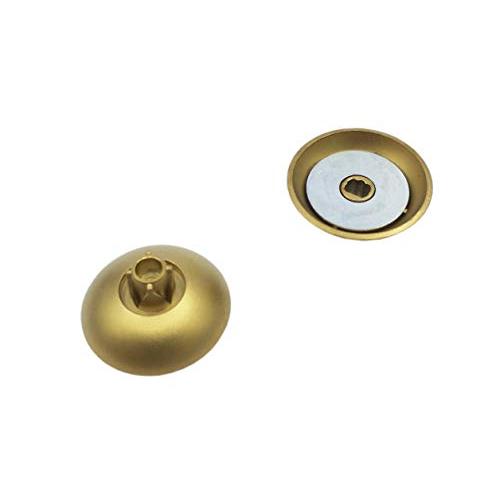 Hisonders Metal Gold Magnetic Replacement Thumbsticks Base, Joysticks, Grip Holder for Xbox One Elite/ Xbox One Controllers/ Xbox One S Controller/ PS4 Controller