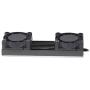 JMT M.2 NVME NGFF Heatsink SSD Cooler with 20mm Powerful Cooling Fan for Desktop PCIE M.2 2280 22110SSD with Thermal Pad (Black for 2280)