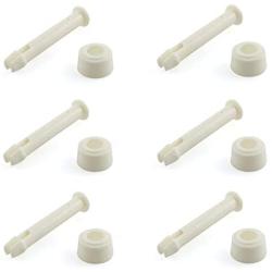 DZS Elec 6pcs 2.36'' Plastic Swimming Pool Joint Pin with Caps for Rectangular Metal and Prism Frame Pools Joint Pins and Seals Pool Replacement Parts