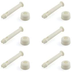 DZS Elec 6pcs 2.36'' Plastic Swimming Pool Joint Pin with Caps for Rectangular Metal and Prism Frame Pools Joint Pins and Seals Pool Replacement Parts