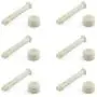 DZS Elec 6pcs 2.36'' Plastic Swimming Pool Joint Pin with Caps for Rectangular Metal and Prism Frame Pools Joint Pins and Seals Pool Replacement Parts DZS Elec 6pcs 2.36'' Plastic Swimming Pool Joint Pin with Caps for Rectangular Metal and Prism Frame Pools Joint Pins and Seals Pool Replacement Parts