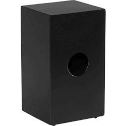 Meinl Percussion MCAJ200BK Black Stealth Cajon with Internal Snares, Birch Frontplate and Resonant MDF Body