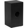 Meinl Percussion MCAJ200BK Black Stealth Cajon with Internal Snares, Birch Frontplate and Resonant MDF Body