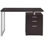 Coaster Home Furniture Brennan 3-Drawer Reversible set up Office Desk | Capuccino Coaster Home Furniture Brennan 3-Drawer Reversible set up Office Desk | Capuccino