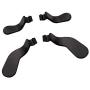 4 pcs Trigger Paddles and 2 Interchangeable D-Pads Metal Stainless Steel Replacement Parts for Elite Series 2 and Xbox one Elite Controllers(Black)