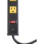 12 Outlets Heavy Duty Metal Socket Power Strip,Oviitech 6-Foot Long Extension Cord with Circuit Breaker. Mounting Brackets Included,Workshop/Industrial use, ETL Certified，Yellow