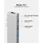 Purgo USB C Hub Adapter Dock for MacBook Air M1 2020-2018 and MacBook Pro M1 2020-2016, with 4K HDMI, 100W PD, 40Gbps TB3 5K@60Hz, USB-C, 2 USB 3.0 and SD/Micro Card Readers (Silver) Purgo USB C Hub Adapter Dock for MacBook Air M1 2020-2018 and MacBook Pro M1 2020-2016, with 4K HDMI, 100W PD, 40Gbps TB3 5K@60Hz, USB-C, 2 USB 3.0 and SD/Micro Card Readers (Silver)