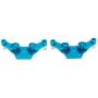 LoveinDIY 2-Pack Aluminum Shock Hoops Parts Front & Rear Tower for 1/28 Wltoys P929 P939 K979 K989 K999 K969 RC Car DIY Upgrade Parts