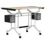Studio Designs Pro Craft Station in White with Maple 13245 Studio Designs Pro Craft Station in White with Maple 13245