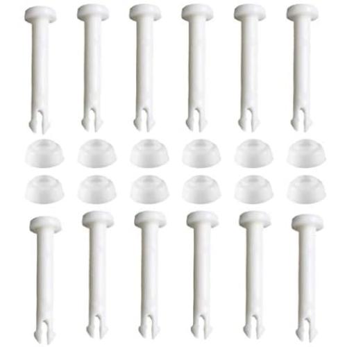 Hemoton 12pcs Plastic Pool Joint Pins with Extra Rubber Seals Pool Replacement Parts 2.36 Inch for Above Ground Intex Pools Metal Frame Pool Accessories
