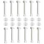 Hemoton 12pcs Plastic Pool Joint Pins with Extra Rubber Seals Pool Replacement Parts 2.36 Inch for Above Ground Intex Pools Metal Frame Pool Accessories