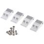 dailymall 4X Metal Shock Mount Lift Kit for WPL C14,C24 MN D90 Shock Absorber Extender