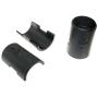 DGZZI Wire Shelf Lock Clips 24Pairs Clips Brackets Split Sleeves Wire Shelf Lock Plastic for 1 Inch Diameter Post Shelving Sleeves