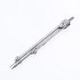 freneci Pro Students Metal Compass Drawing Measuring Portable Dividers Tool - Silver, Compasses with 5 Parts