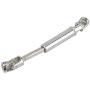 RC Drive Shaft, RC Crawler Car Metal Transmission Drive Shaft Fits for WPL 1/16 Mini Military Truck( Silver)