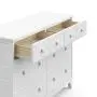 Storkcraft Moss 6 Drawer Universal Double Dresser (White) - Bedroom Furniture Storage, Modern Farmhouse Style, Sturdy and Durable Wood Construction, 6 Deep Spacious Drawers, Steel Hardware Storkcraft Moss 6 Drawer Universal Double Dresser (White) - Bedroom Furniture Storage, Modern Farmhouse Style, Sturdy and Durable Wood Construction, 6 Deep Spacious Drawers, Steel Hardware
