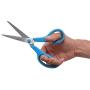 Westcott 8'' Straight Stainless Steel Soft Grip Handle Scissors, Assorted Colors, Pack of 15