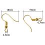 TOAOB 700pcs Earring Hooks Hypo allergenic French Ear Wires with Ball and Coil 10 Colors 18mm Nickel Free Metal Fish Hook Earrings Making Supplies Jewelry Findings
