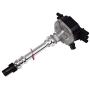A-Team Performance Complete Direct EFI Distributor 6 Cylinders Vortec Male Cap Compatible with Chevy Chevrolet GM 90° V6 4.3L / 262 1995-2007, Black Cap