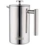 MIRA 20 oz Stainless Steel French Press Coffee Maker | Double Walled Insulated Coffee & Tea Brewer Pot & Maker | Keeps Brewed Coffee or Tea Hot | 600 ml