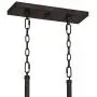 Eldrige Bronze Wood Pot Rack Linear Pendant Chandelier 36 1/2'' Wide Rustic Farmhouse Clear Seeed Glass 4-Light Fixture for Kitchen Island Dining Room - Franklin Iron Works Eldrige Bronze Wood Pot Rack Linear Pendant Chandelier 36 1/2'' Wide Rustic Farmhouse Clear Seeed Glass 4-Light Fixture for Kitchen Island Dining Room - Franklin Iron Works
