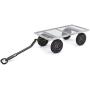 Gorilla Carts GOR1001-COM Heavy-Duty Steel Utility Cart with Removable Sides, 1000-lbs. Capacity, Gray
