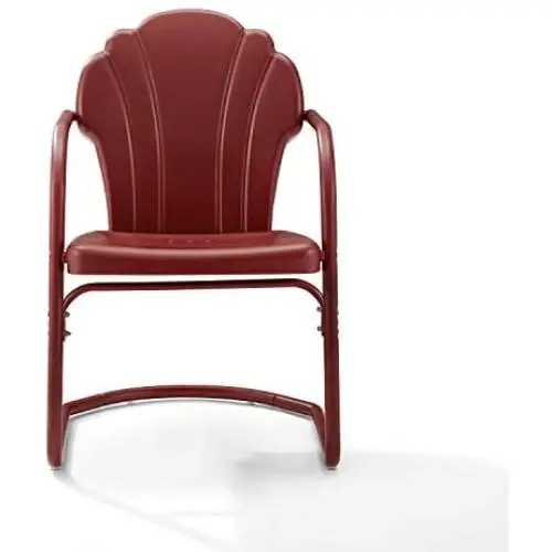Crosley Tulip 2 Piece Chair Set Dark Red Satin Crosley Tulip 2 Piece Chair Set Dark Red Satin