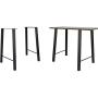 Tengchang 40'' Metal Dining Table Desk Legs, Set of 2