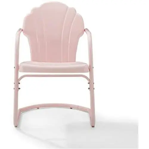 Crosley Tulip 2 Piece Chair Set Pastel Pink Gloss