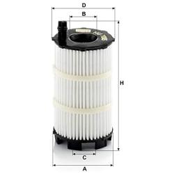 Mann Filter HU 7005 x Metal Free Oil Filter Element