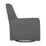 DaVinci Piper Upholstered Recliner and Swivel Glider in Dark Grey, Greenguard Gold Certified