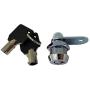 Admiral Locks Tubular Cam Lock, Keyed Alike Removable Key (5/8 Inch 90°, Chrome Pack of 2)