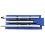 Snow Joe SJBLZD 2-in-1 Snow Broom with 18-Inch Foam Head + Large Ice Scraper, Blue