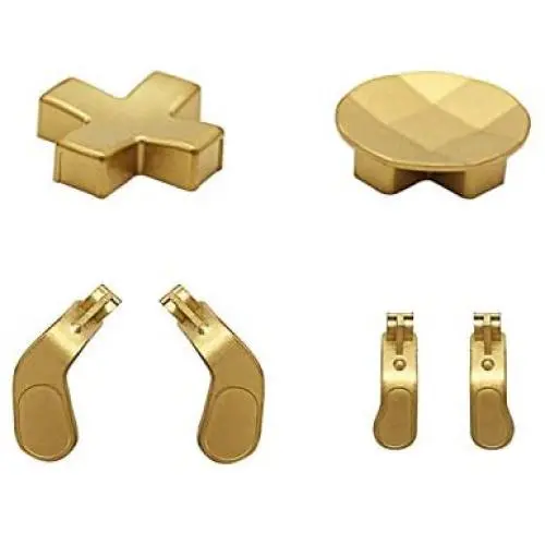 Elite Controller Replacement Parts, Xbox One Elite Series 2 Accessories, Elite Series 2 Kit, Metal 4 Paddles and 2 D-Pads for Xbox Gaming Accessories (Gold) Elite Controller Replacement Parts, Xbox One Elite Series 2 Accessories, Elite Series 2 Kit, Metal 4 Paddles and 2 D-Pads for Xbox Gaming Accessories (Gold)