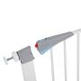Metal Baby Gate Pet Gate 27-32 Inch Extra Wide Pressure Mounted Dog Gate for Stairs & Doorways Baby Gate with Door Walk Through Easy Step NO Need Tools NO Drilling, Adjustable Size (Metal Gate)