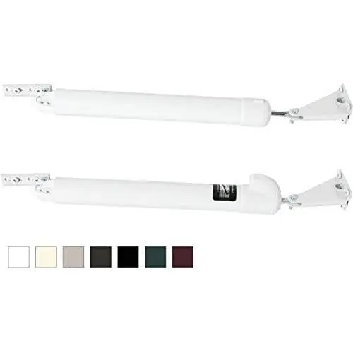 Touch n Hold Smooth - Dual Door Closer System - Heavy Duty - for (Medium and Heavy Weight) Storm, Screen, Security Doors - New Doors or Replacement for Previous Units (White) Touch n Hold Smooth - Dual Door Closer System - Heavy Duty - for (Medium and Heavy Weight) Storm, Screen, Security Doors - New Doors or Replacement for Previous Units (White)