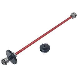 Spare Parts Differential Central Drive Shaft Motor Gear for WLtoys 124018 124019 Parts 1/12 Scale RC Car Buggy Accessory Fittings - 2pcs Red