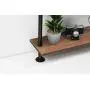 KINMADE Industrial Pipe Shelf Floating Wall Shelf Rustic Wood with Black Iron Pipe 5 Tier KINMADE Industrial Pipe Shelf Floating Wall Shelf Rustic Wood with Black Iron Pipe 5 Tier