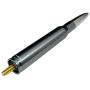 VMS RACING 50 Cal Caliber GUNMETAL SILVER TIP BULLET ANTENNA in Heavy Gauge Billet Aluminum Short Compatible with Ford F150 F-150 97-20