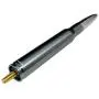 VMS RACING 50 Cal Caliber GUNMETAL SILVER TIP BULLET ANTENNA in Heavy Gauge Billet Aluminum Short Compatible with Ford F150 F-150 97-20
