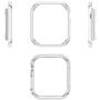 Leotop Compatible with Apple Watch Case 44mm 40mm Series 6 5 4 SE, Metal Bumper Protective Cover Aluminum Alloy Frame Bling Shiny Shockproof Protector Shell Compatible iWatch (Matte Silver, 40mm)