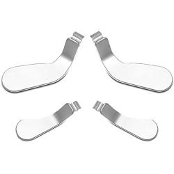 Elite Controller Paddles,Metal Stainless Steel Replacement Parts for Xbox One Elite Controller Series 2 Model 1797-4 PCS (Silver)