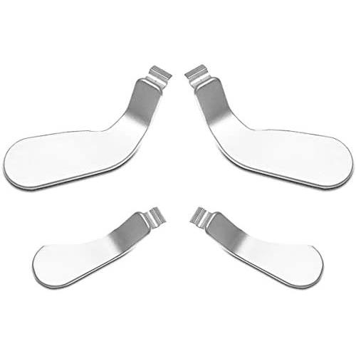 Elite Controller Paddles,Metal Stainless Steel Replacement Parts for Xbox One Elite Controller Series 2 Model 1797-4 PCS (Silver)