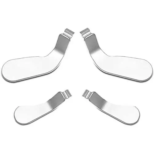 Elite Controller Paddles,Metal Stainless Steel Replacement Parts for Xbox One Elite Controller Series 2 Model 1797-4 PCS (Silver)