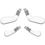 Elite Controller Paddles,Metal Stainless Steel Replacement Parts for Xbox One Elite Controller Series 2 Model 1797-4 PCS (Silver)