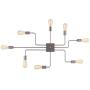 mirrea Modern Industrial Semi-Flush Mount Metal Ceiling Lighting for Rectangular Room 8 Lights (Brushed Nickel) mirrea Modern Industrial Semi-Flush Mount Metal Ceiling Lighting for Rectangular Room 8 Lights (Brushed Nickel)