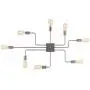 mirrea Modern Industrial Semi-Flush Mount Metal Ceiling Lighting for Rectangular Room 8 Lights (Brushed Nickel) mirrea Modern Industrial Semi-Flush Mount Metal Ceiling Lighting for Rectangular Room 8 Lights (Brushed Nickel)
