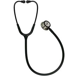 3M Littmann Classic III Monitoring Stethoscope, Champagne - Finish Chestpiece, Black Tube, Smoke Stem and Headset, 27 inch, 5861
